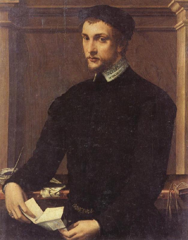 Francesco Salviati Portrait of a Gentleman with a Letter France oil painting art